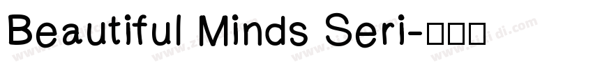 Beautiful Minds Seri字体转换
